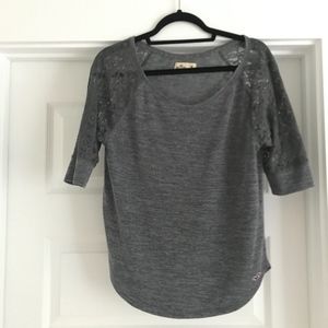 Hollister Lace Sleeve Top